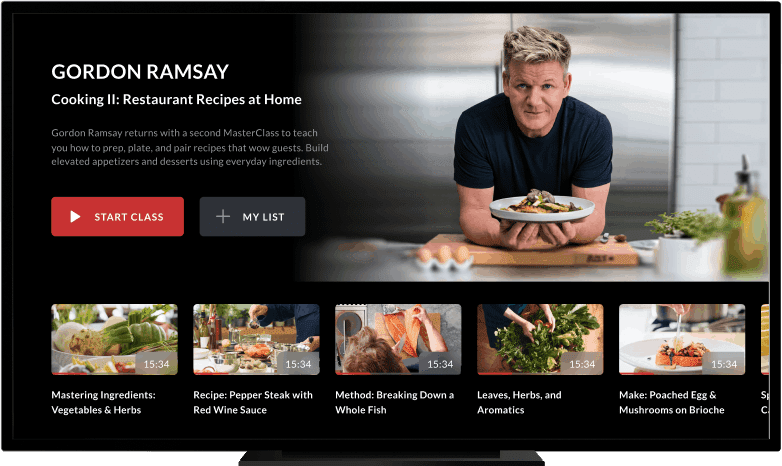 Learn How Cook With The MasterClass App