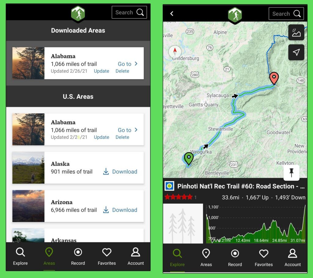 Hiking Project App - How to Download
