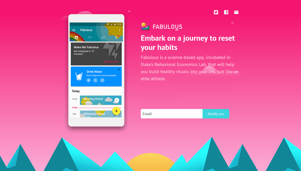 Fabulous App - Daily Routine Planner