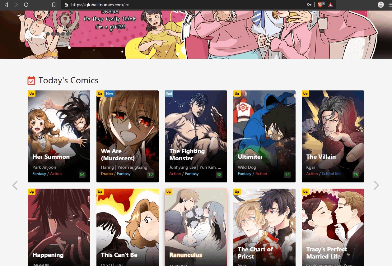 Toomics App - An Easy Way to Read Unlimited Comics